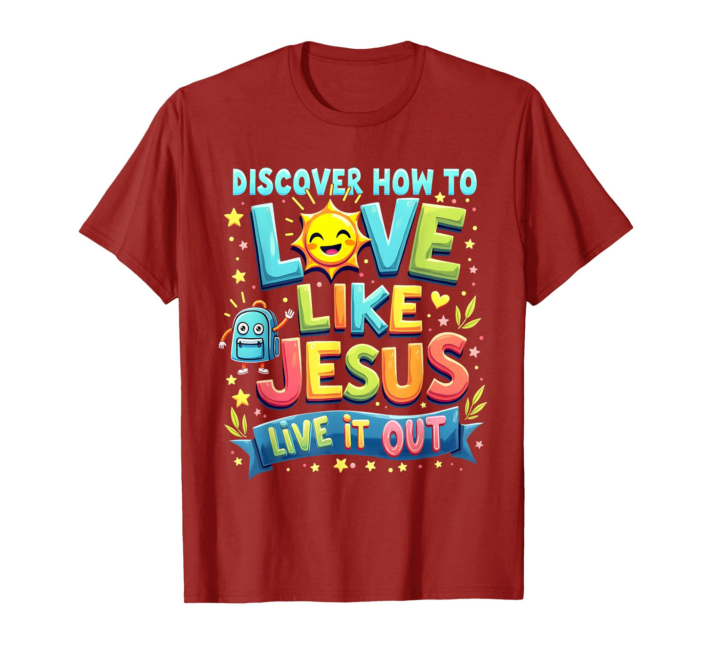 Live it Out Bible School Christian Youth Camp VBS 2025 T-Shirt