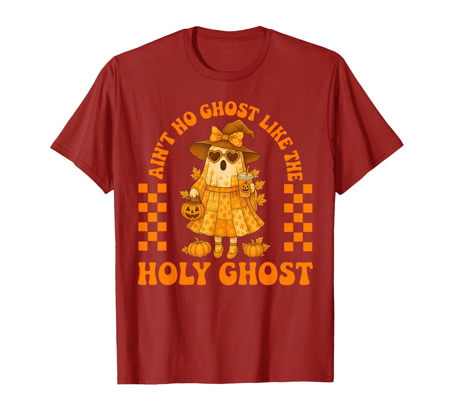 Groovy Aint No Ghost Like The Holy Ghost Christian Halloween T-Shirt
