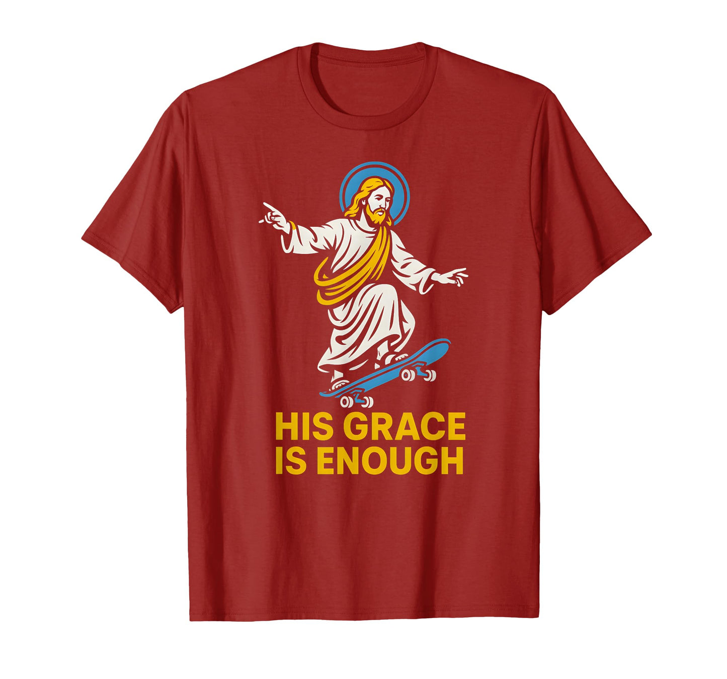 Christian Parody His Grace is Enough Retro Womens Faith T-Shirt