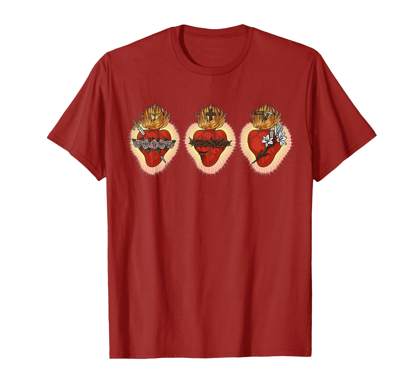 Sacred Immaculate and Most Chaste Heart Jesus Mary Joseph T-Shirt