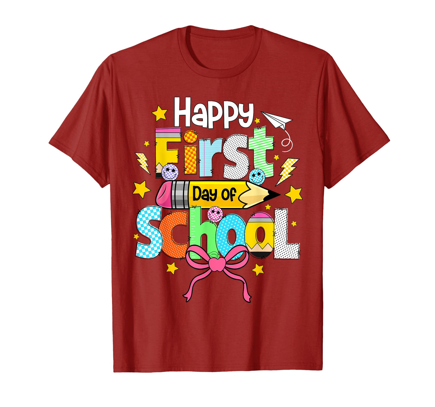 Happy First Day Of School Shirts Teacher Kids Back To School T-Shirt