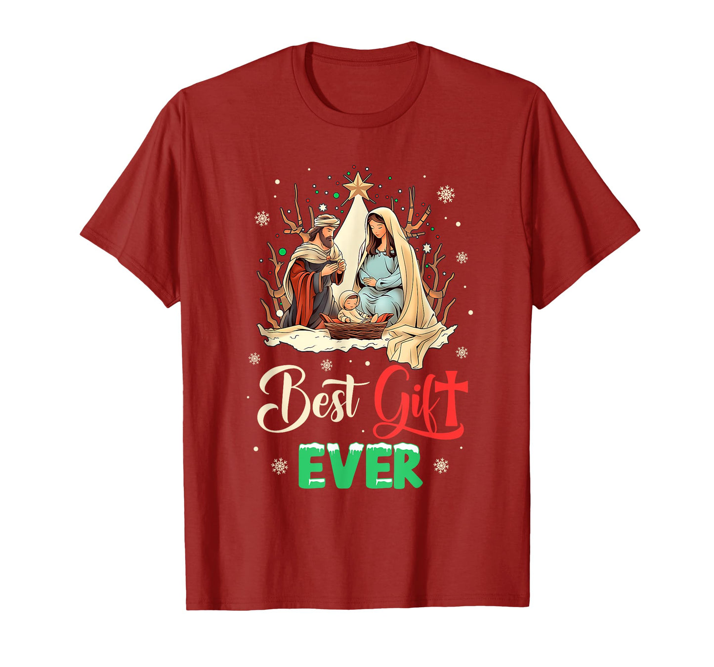 Best Ever Christmas Cool Jesus Nativity Scene Christian T-Shirt