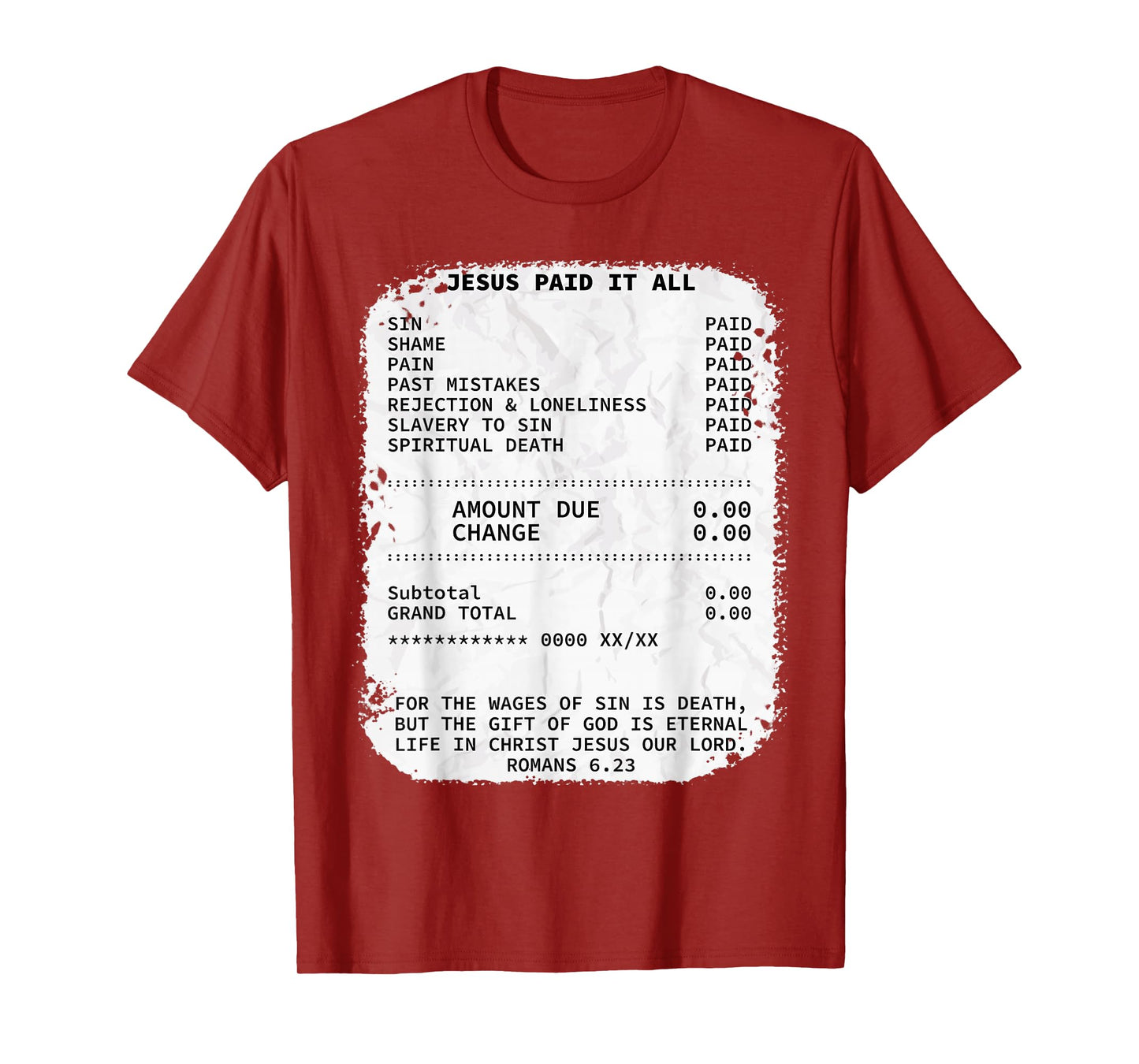 Jesus paid it all Christianity Christian Bible Religion T-Shirt