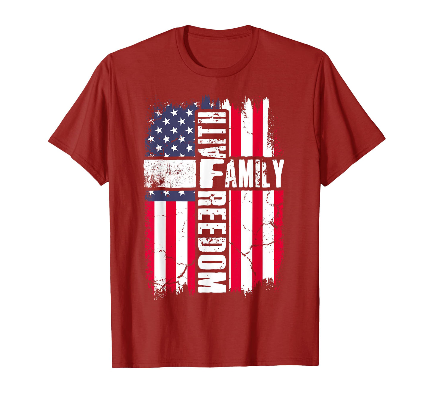 Faith Family Freedom - Patriotic Christian Jesus Bible Psalm T-Shirt