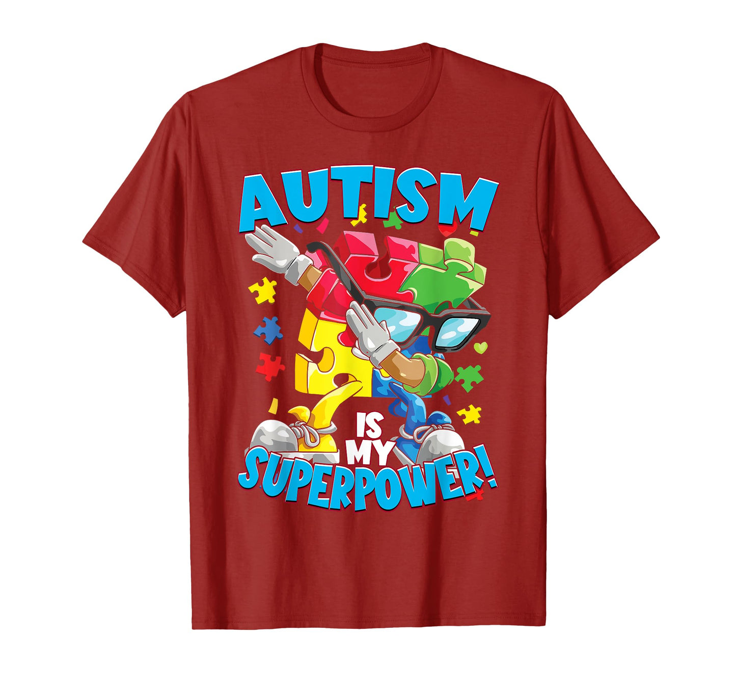 Funny Puzzle Piece Autism Awareness Women Men T-Shirt