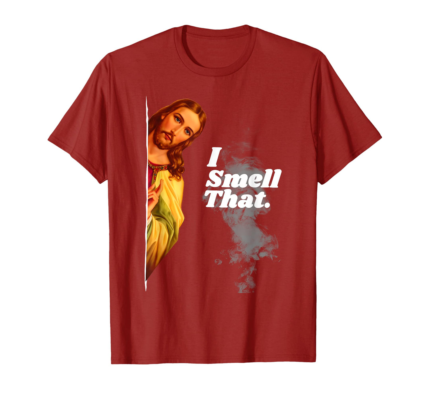 Funny Jesus I Smell That Religious Stoner Cannabis Marijuana T-Shirt
