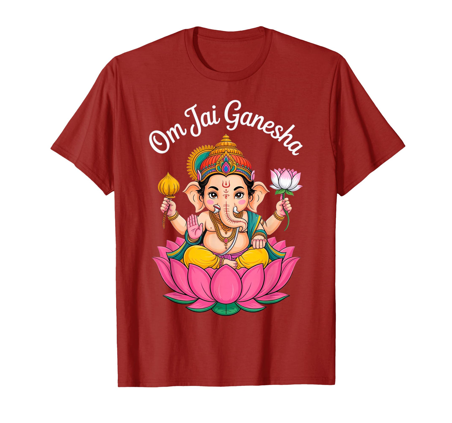 Hindu Ganesha Puja Elephant God India Meditation Yoga Murti T-Shirt
