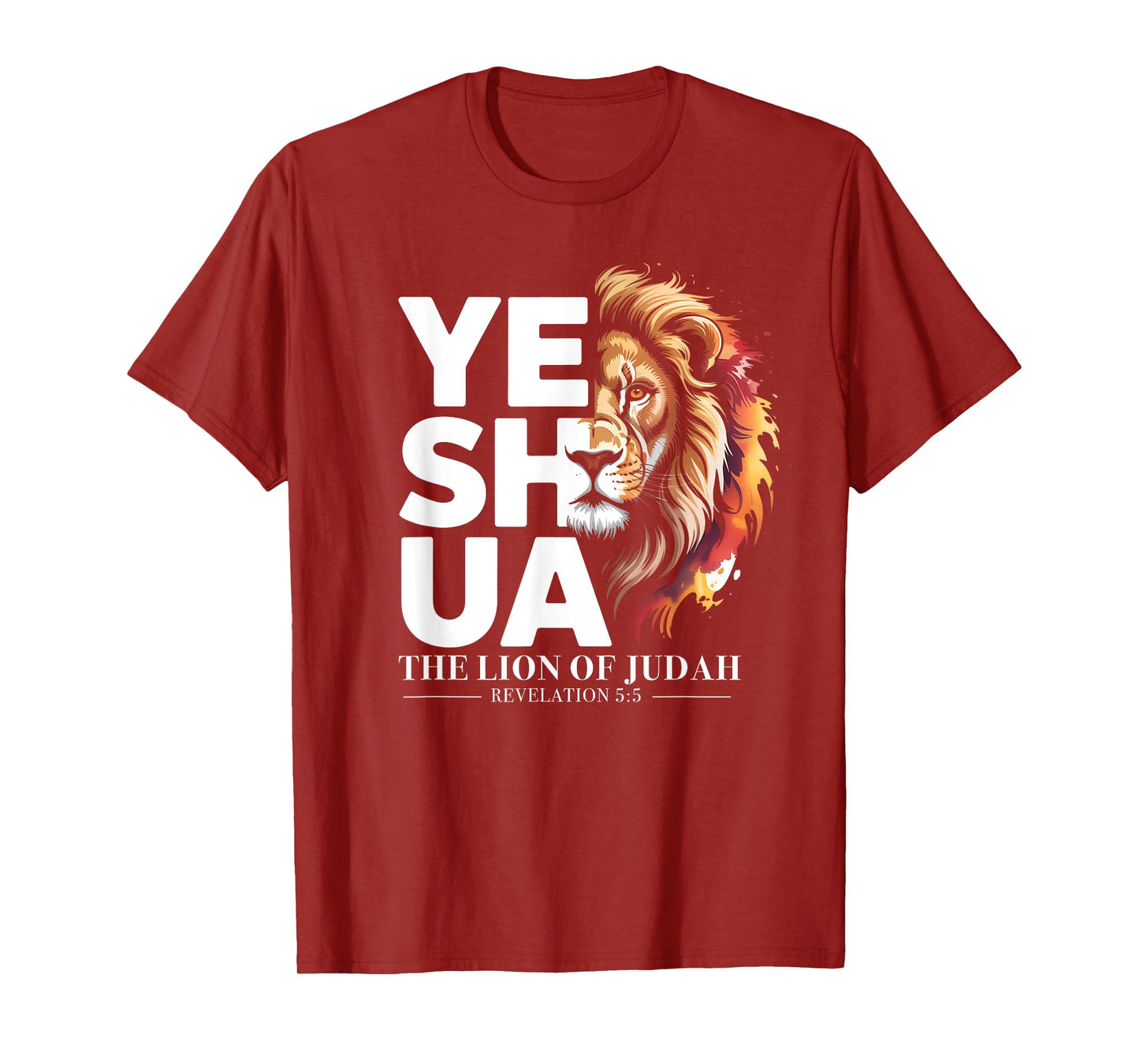 Yeshua Lion of Judah Jesus Christ God Bible Verse Revelation T-Shirt