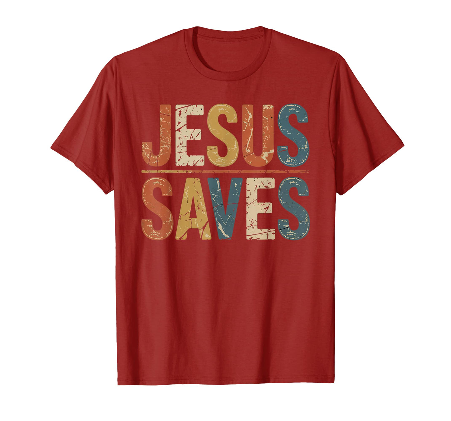Jesus Saves Cross Christian Religious Faith Mens T-Shirt