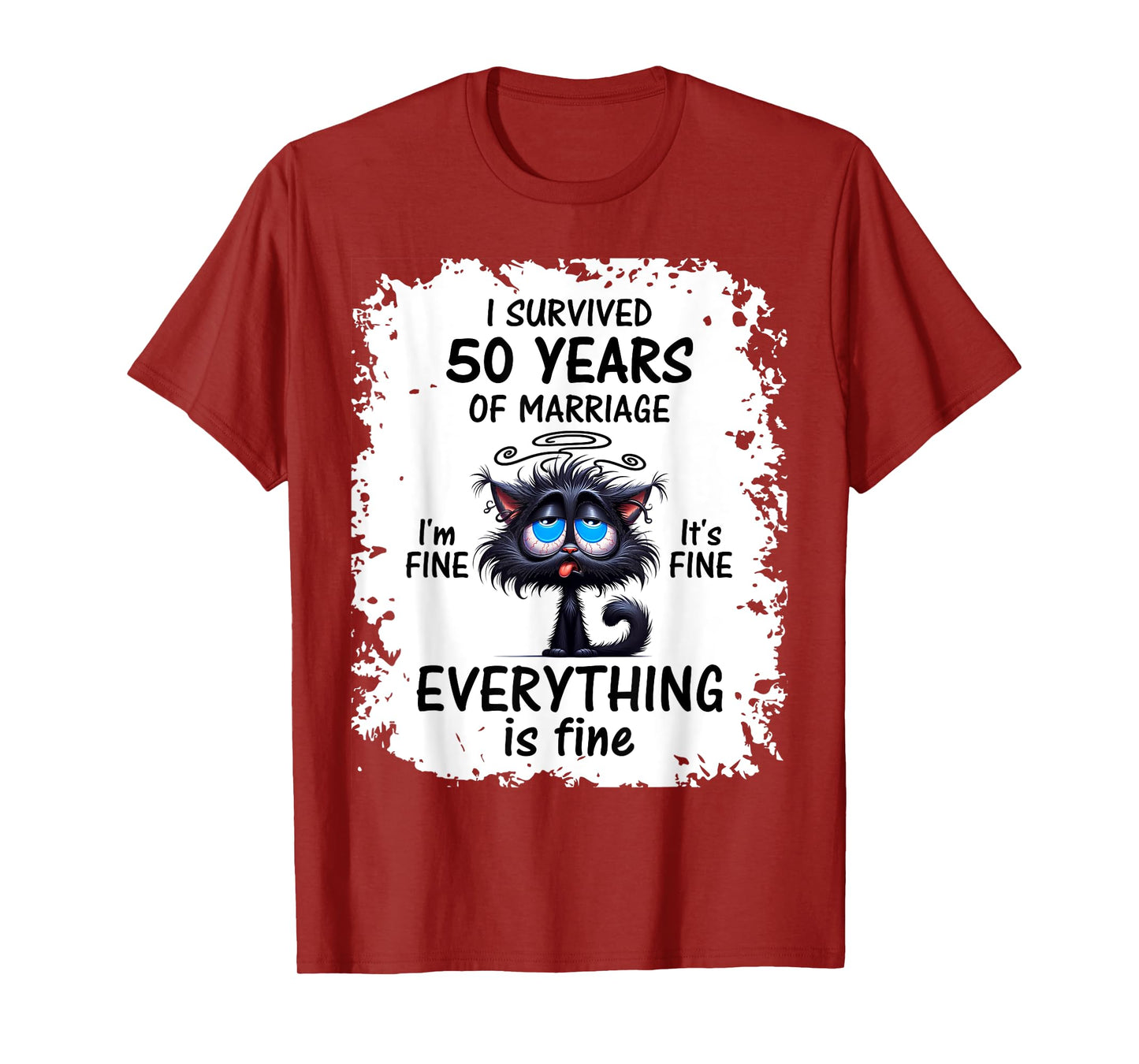 Golden Wedding I Survived 50 Years Of Marriage T-Shirt