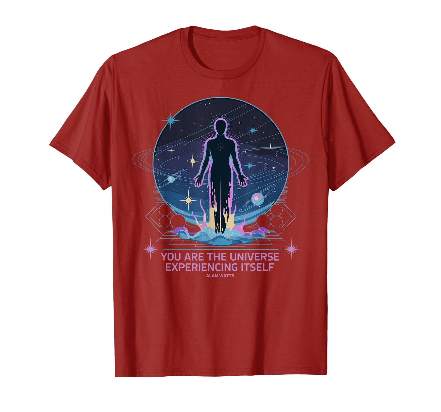 Alan Watts Cosmic Quote Universe Awareness Human Spirit T-Shirt
