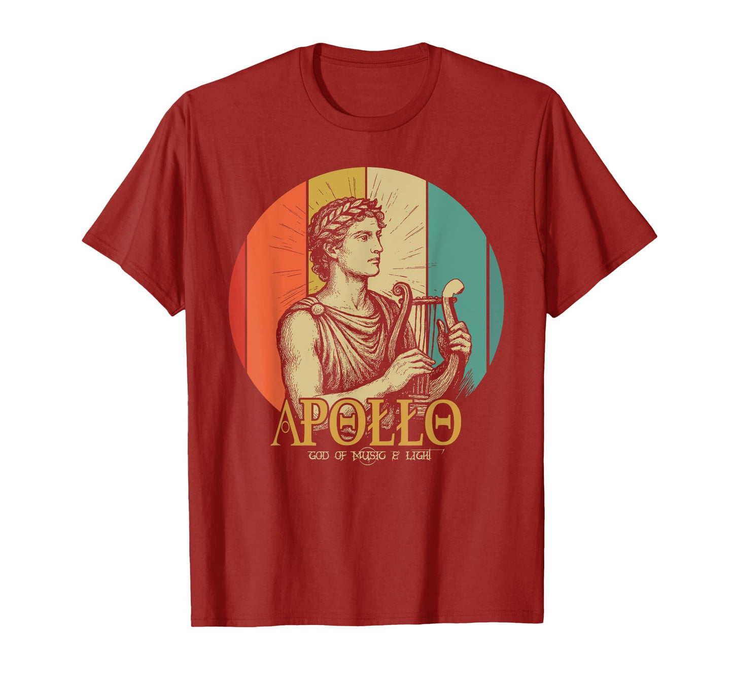Apollo in Greek Mythology God of Music and Light T-Shirt