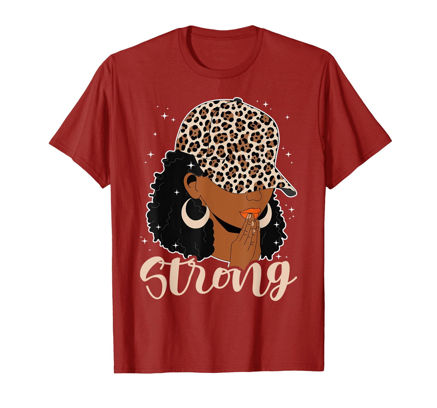 Strong Black Woman Praying Afro African American Christian T-Shirt