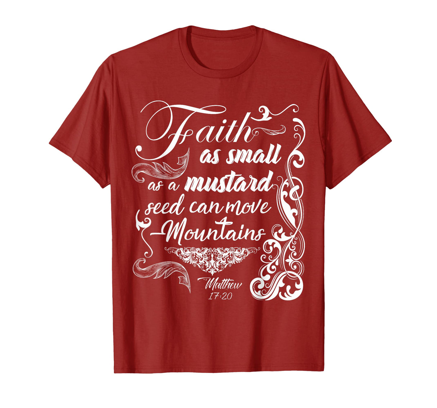 Faith Can Move Mountains Bible Verse Shirt For Women Girls T-Shirt