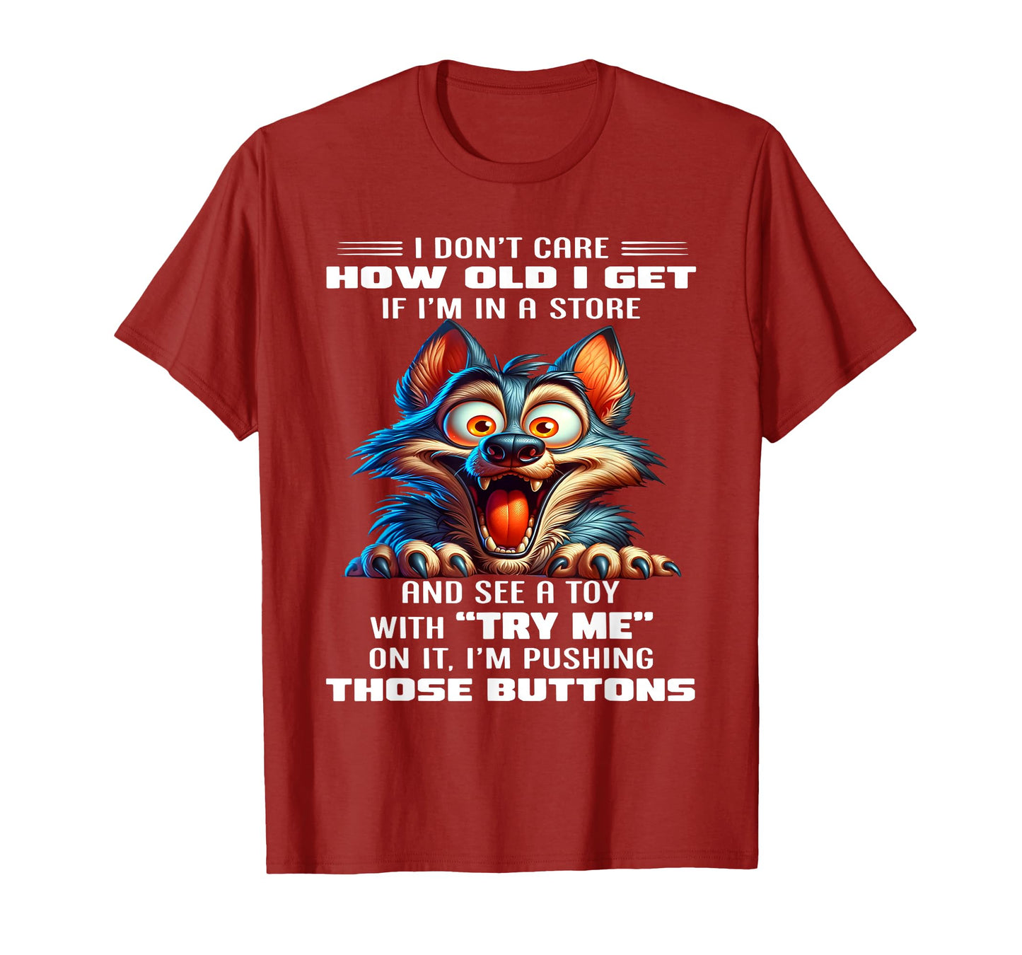Raven I Don't Care How Old I Get If I'm in A Store T-Shirt