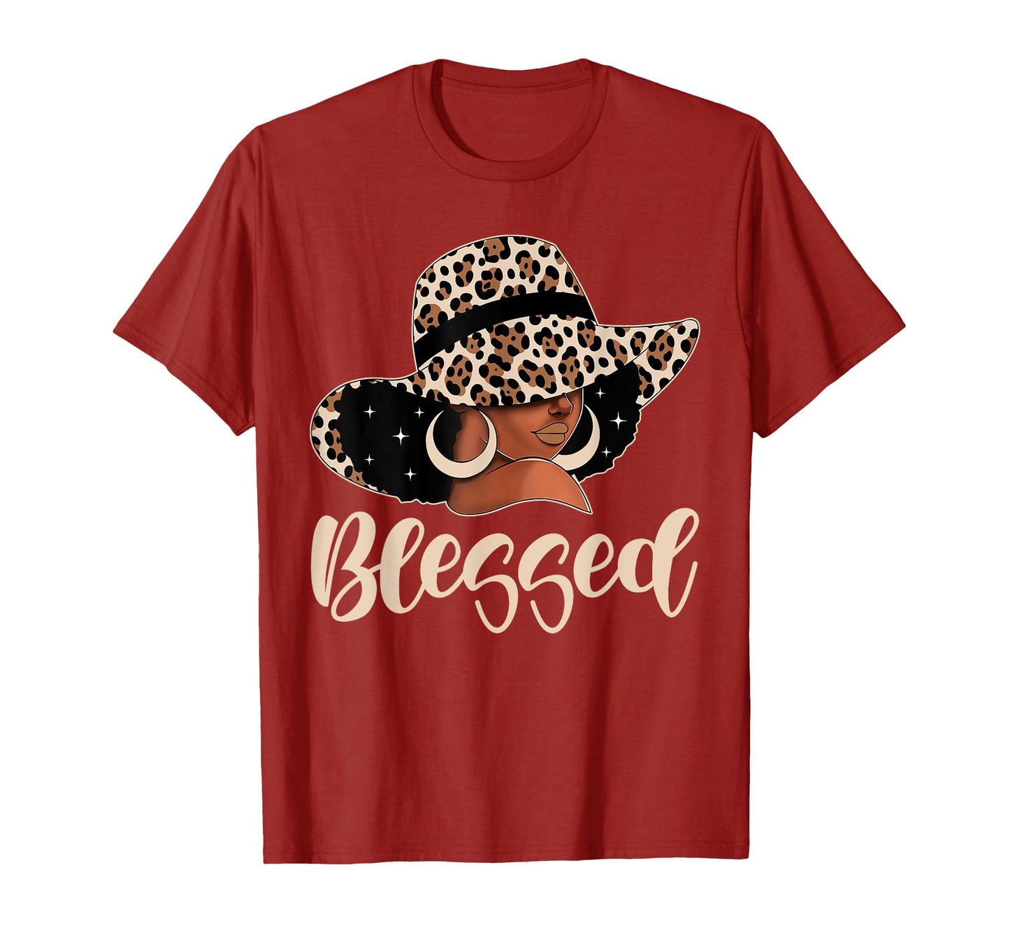 Blessed Black Woman Praying Afro African American Christian T-Shirt