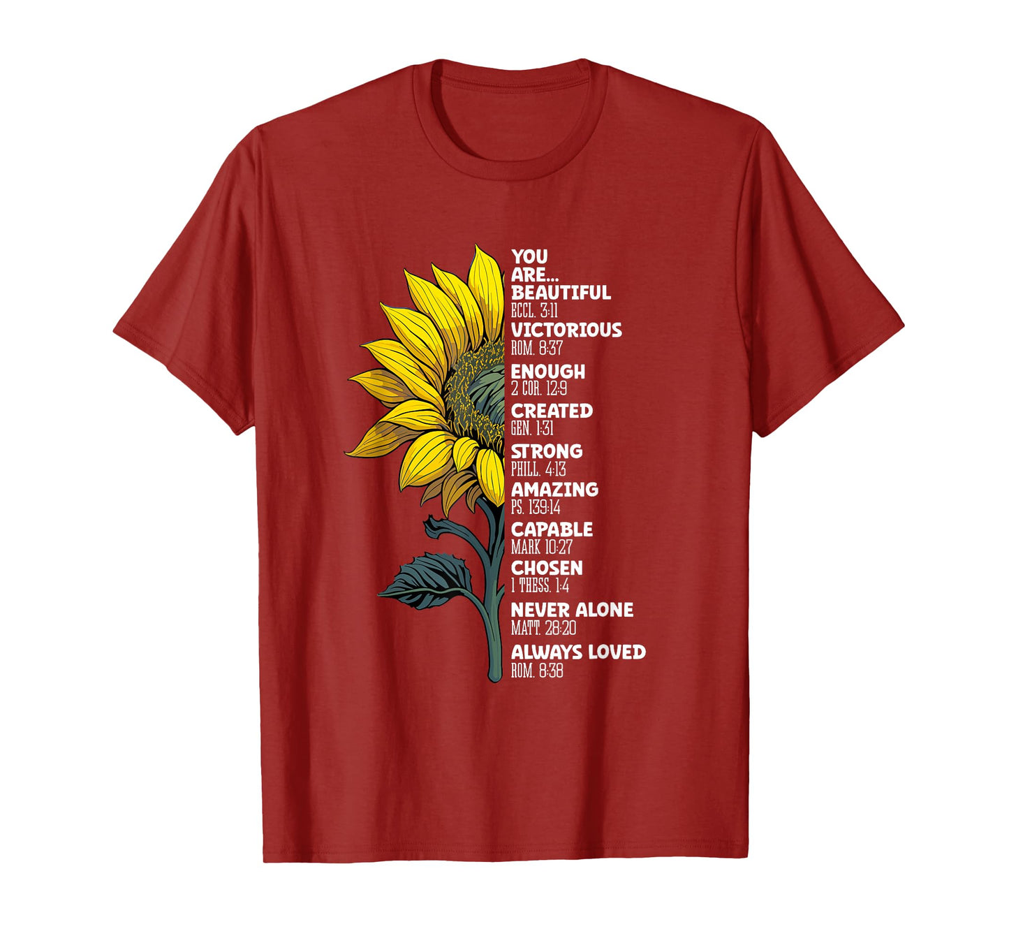 You Beautiful And Enough Created Strong Christian T-Shirt