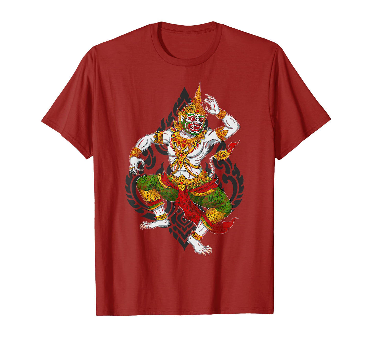 Khmer Hanuman Warrior Art Cambodian Myth Style T-Shirt