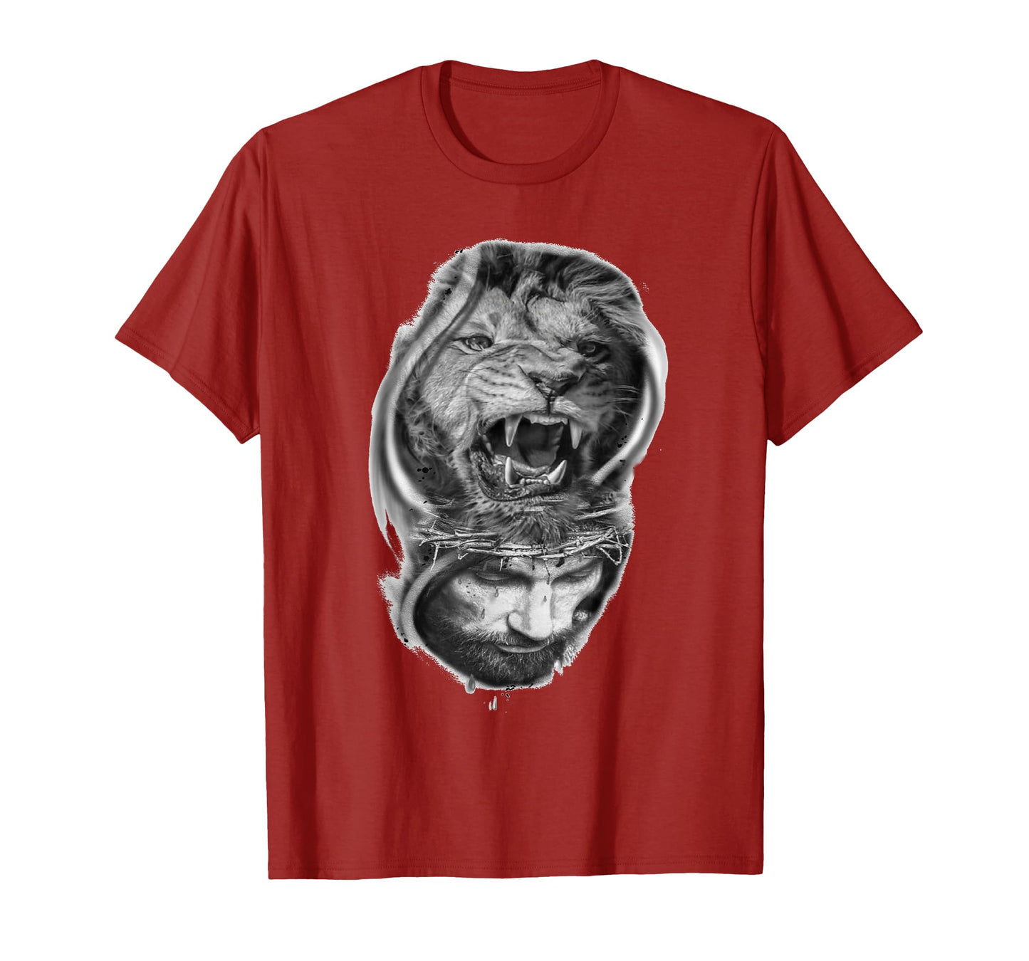 Lion of Judah and Jesus Prayer Christian T-Shirt T-Shirt