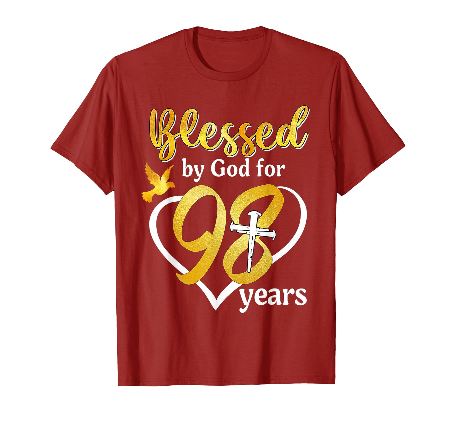 Blessed By God For 98 Years Old 98th Birthday Party Women T-Shirt