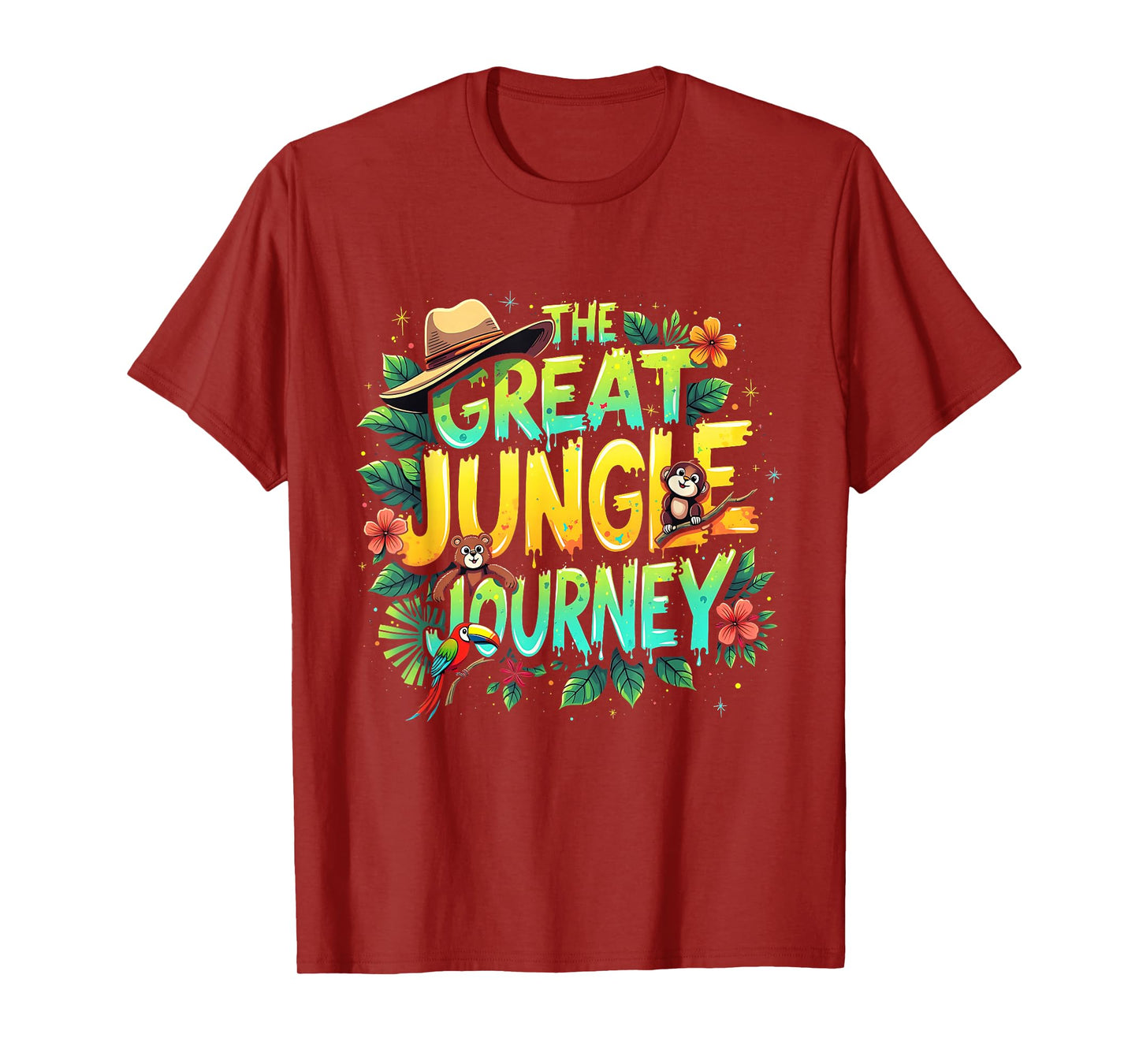 Retro The Great Jungle Journey Adventure Theme VBS Apparel T-Shirt