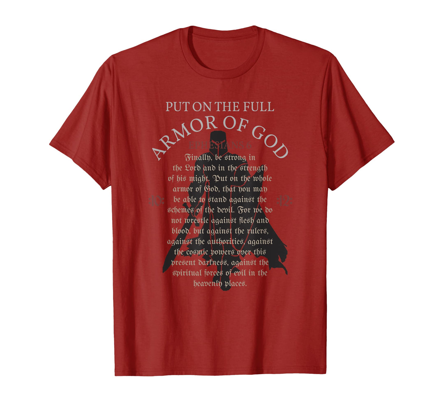 Armor of God Christian Worship Bible Verse T-Shirt