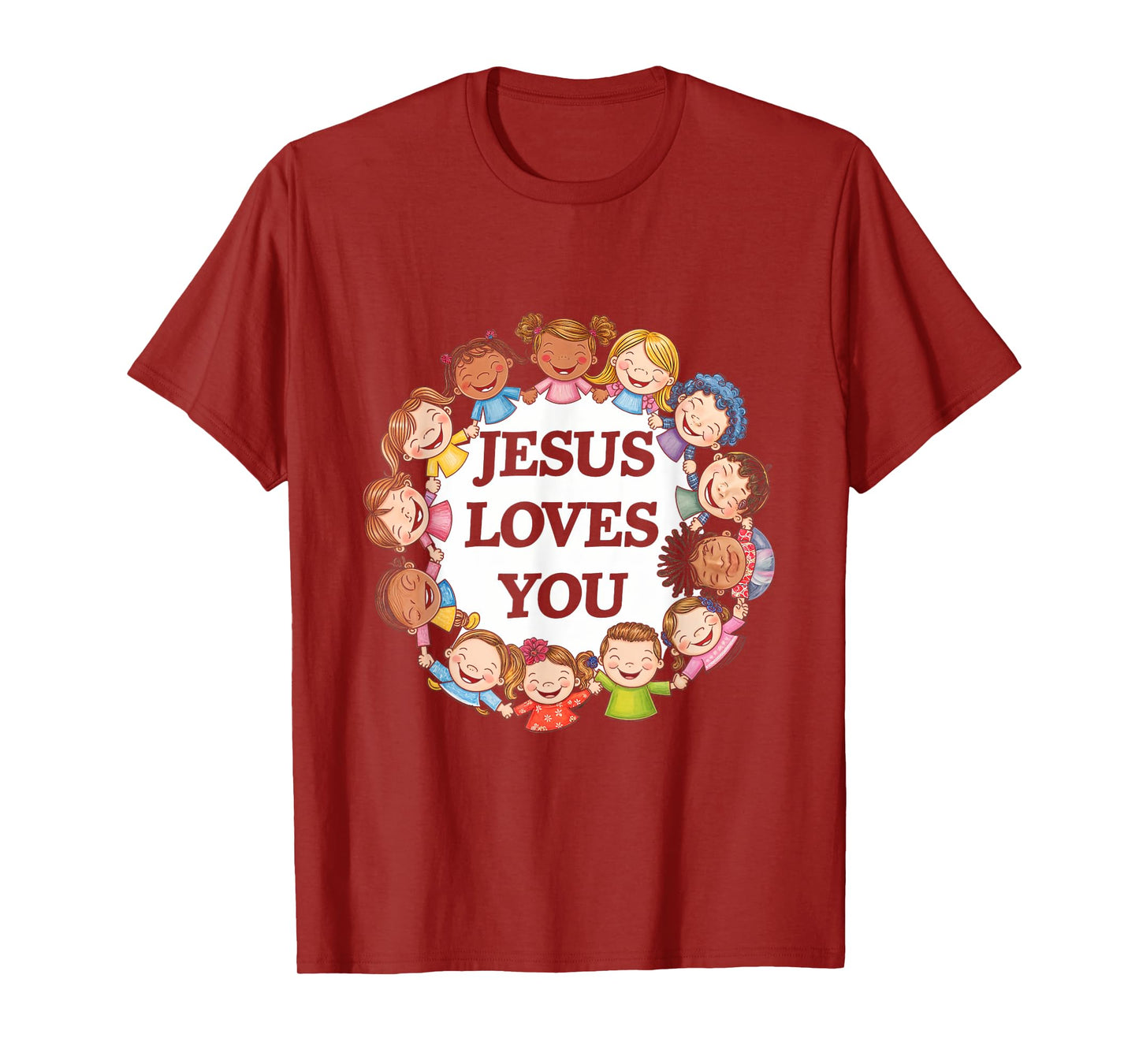 Jesus Loves You Kids Faith Children Religious Love T-Shirt