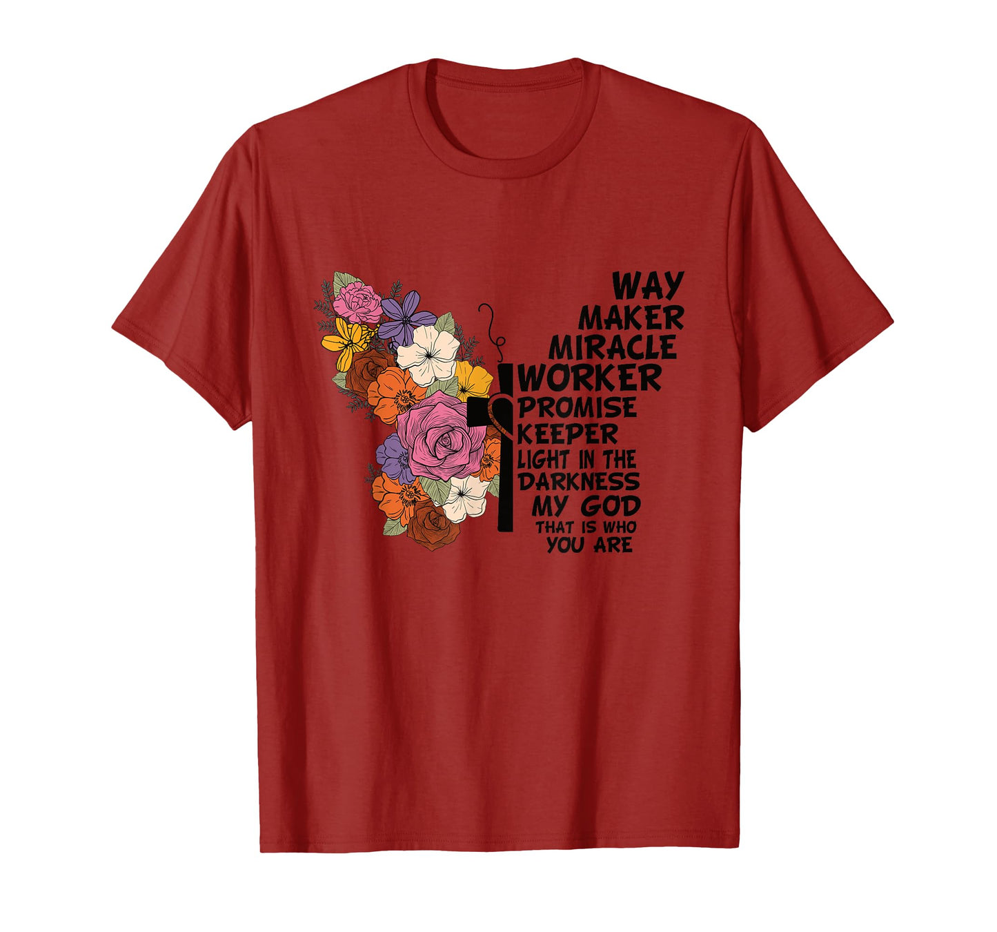Waymaker Miracle Worker Christian Faith Inspiring Jesus T-Shirt