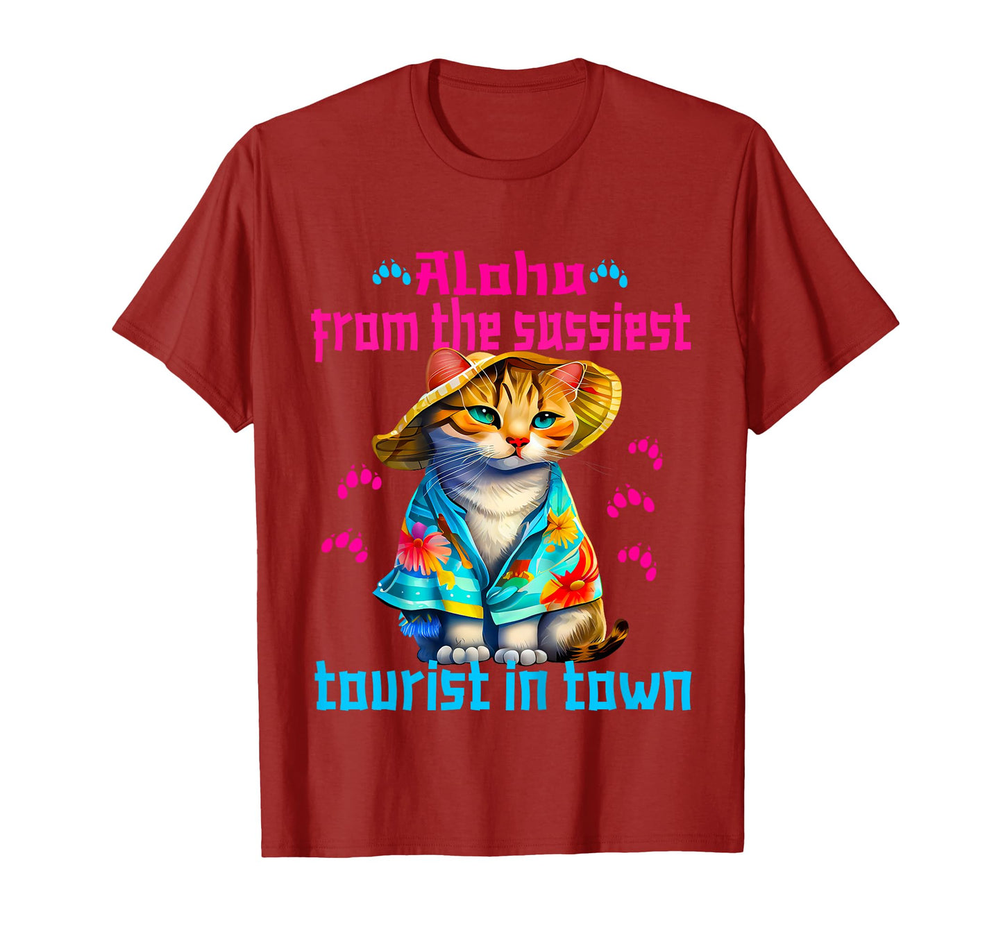 Aloha from the sassiest tourist in town.Funny Summer cats T-Shirt
