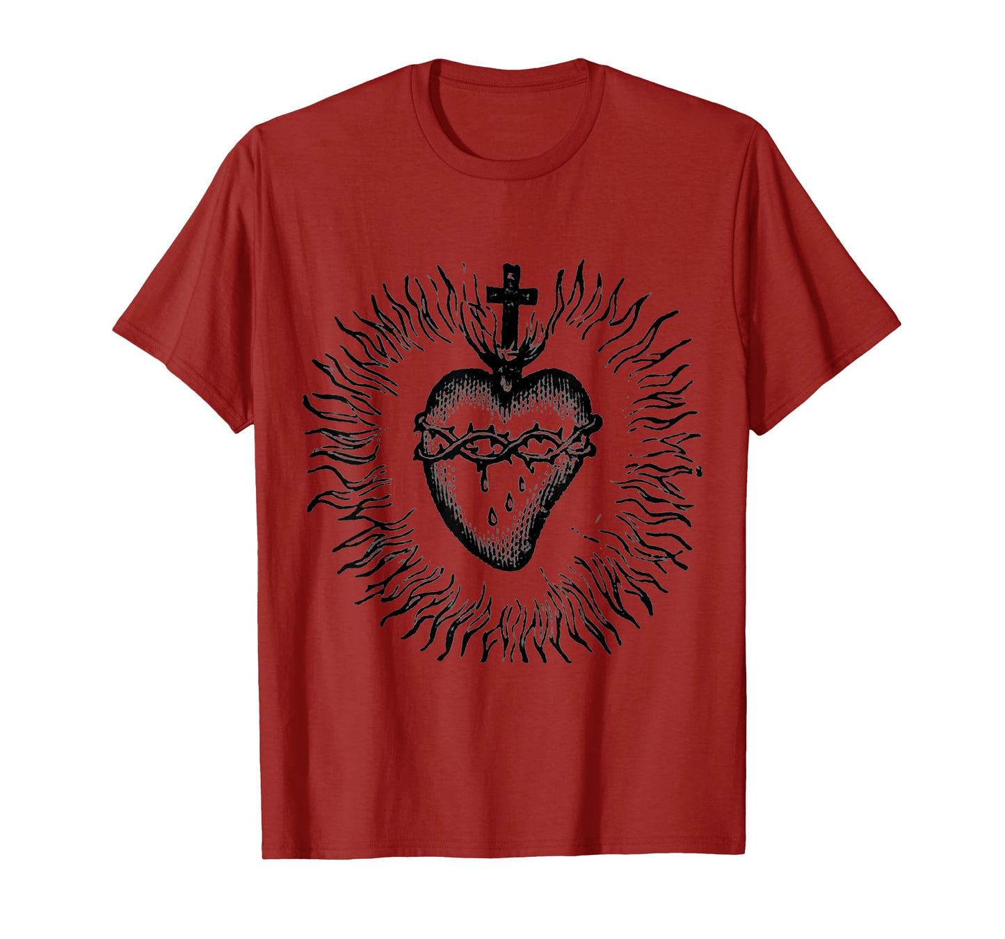 Devotion to The sacreded Heart of Jesus Vintage Catholic Art T-Shirt