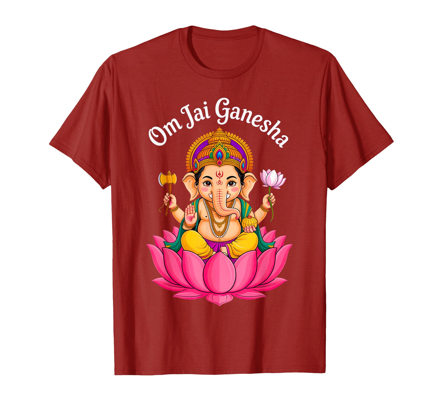 Hindu Ganesha Puja Elephant God India Meditation Yoga Murti T-Shirt