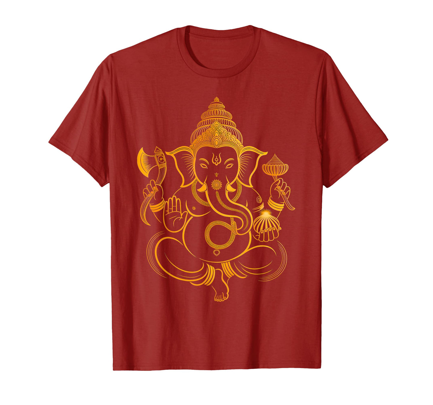 Hindu Ganesha Puja Elephant God India Meditation Yoga Murti T-Shirt