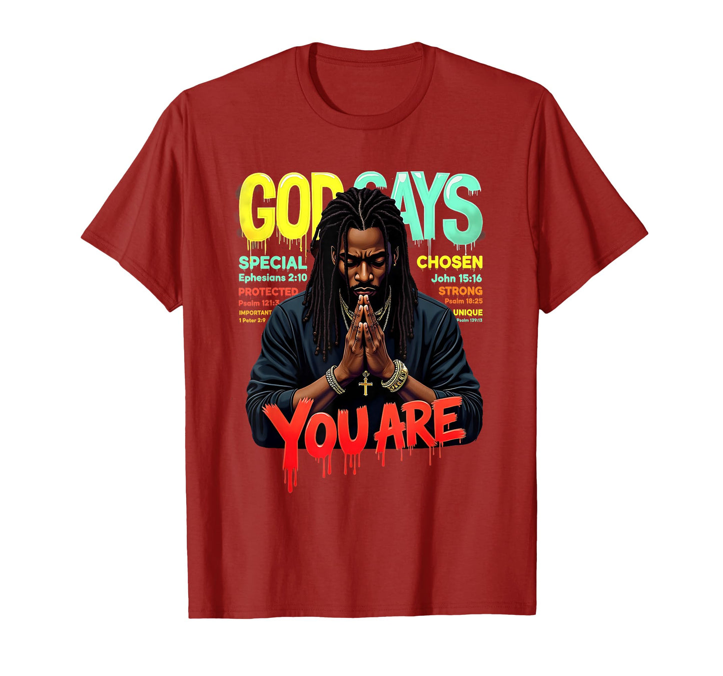 Black Man God Says You are Juneteenth Emancipation Day T-Shirt
