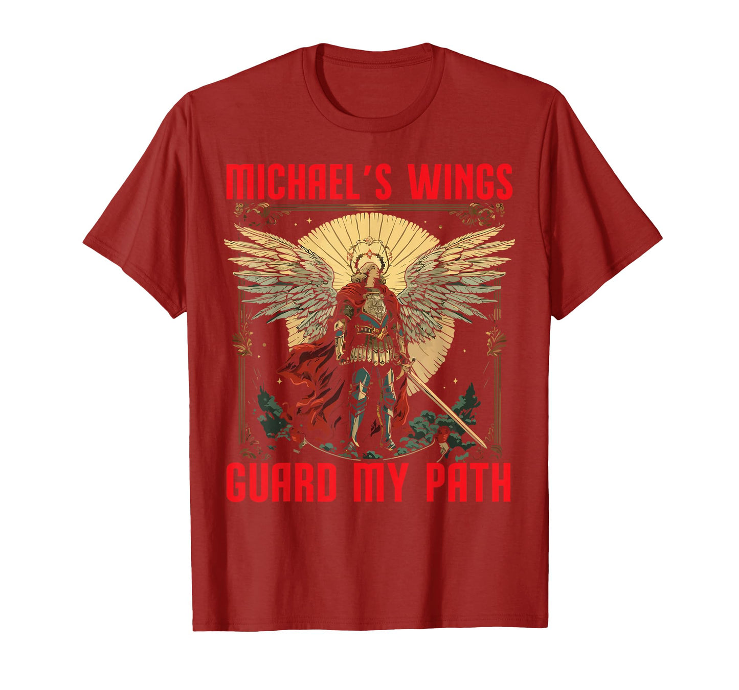 Archangel Michael Catholic Christianity Guardian Angel T-Shirt