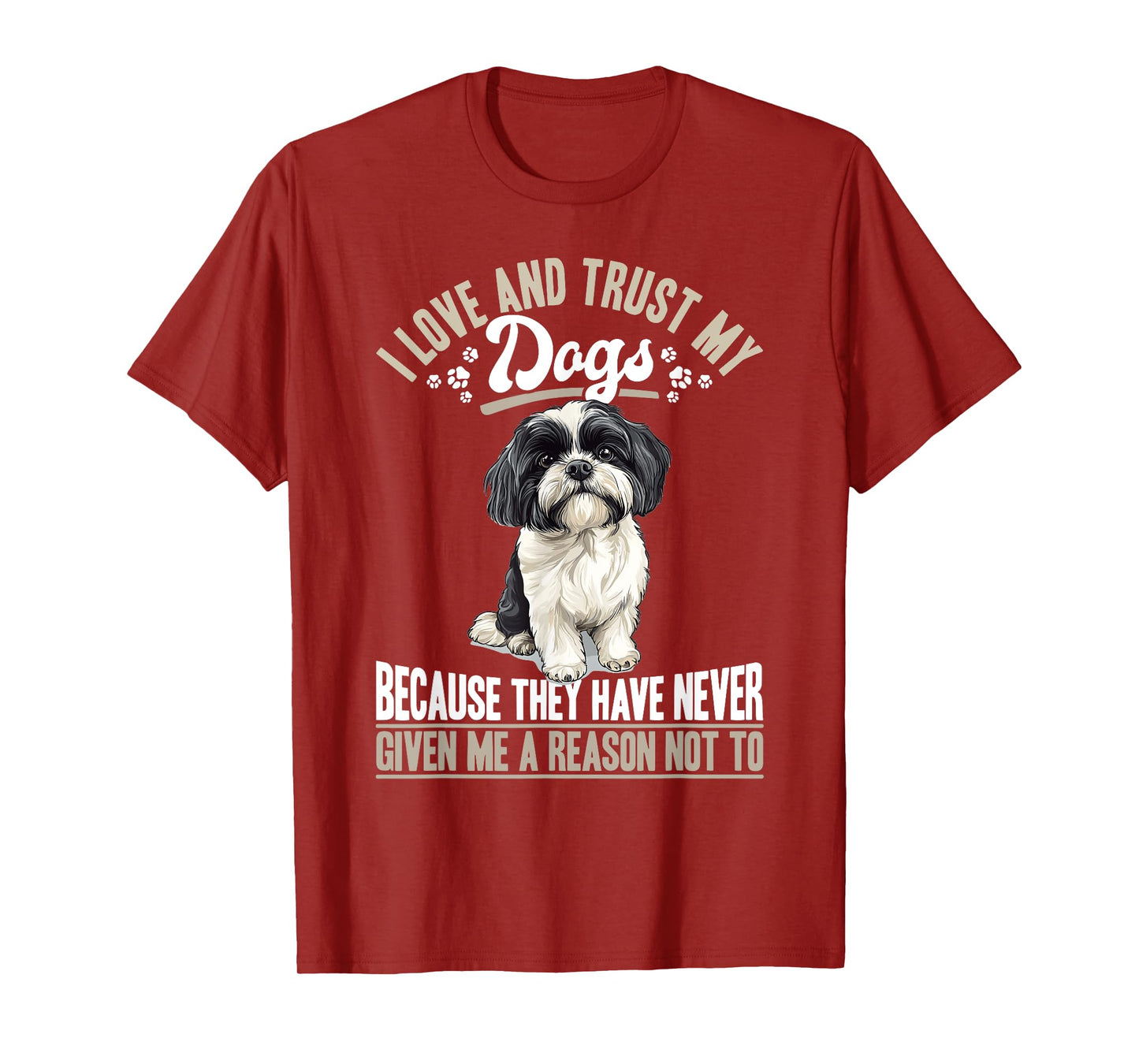Shih Tzu Dog Owner Men Women Kids T-Shirt