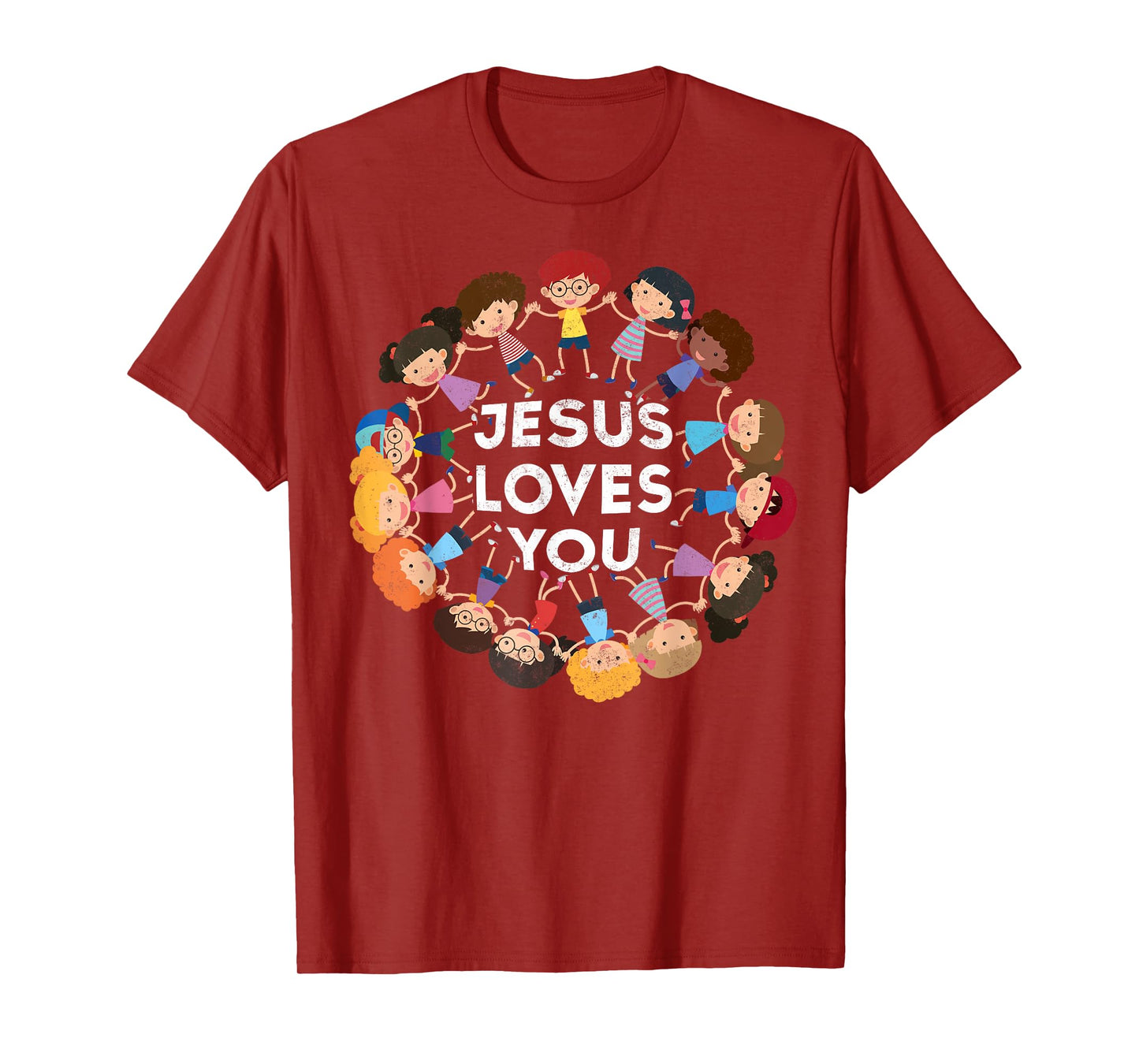 Jesus Loves You Christian Kids Tee Jesus Christ Bible Lover T-Shirt