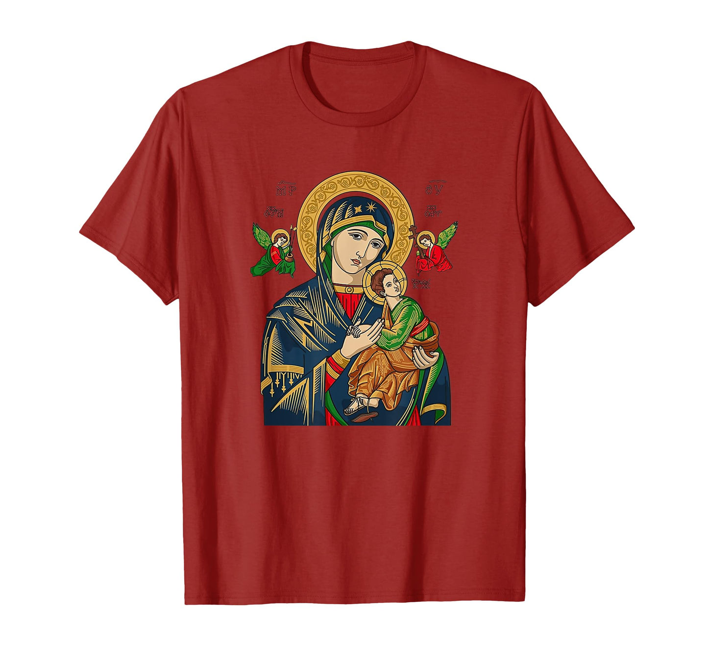 Our Lady of Perpetual Help Blessed Mother Mary Catholic T-Shirt