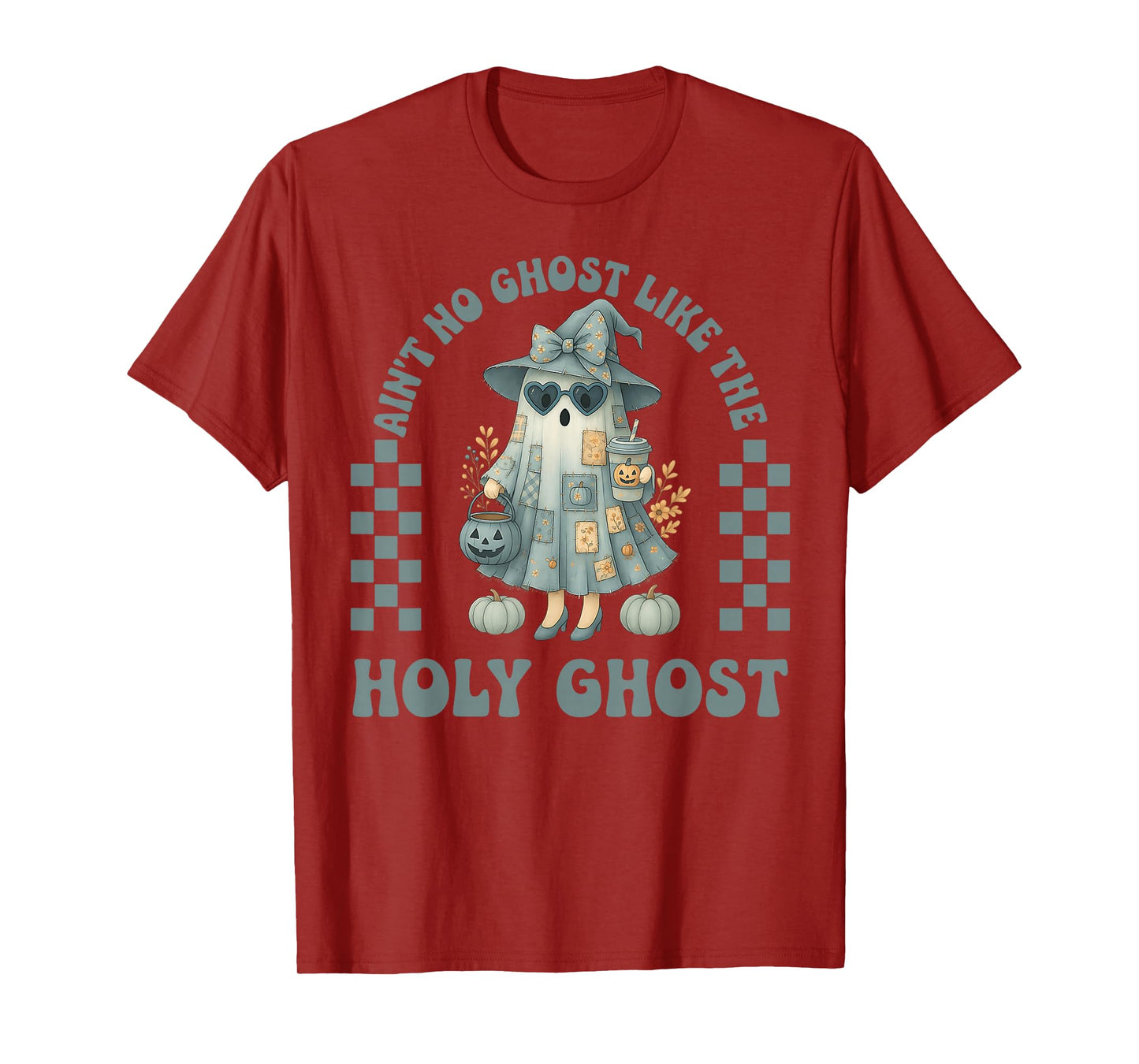 Groovy Aint No Ghost Like The Holy Ghost Christian Halloween T-Shirt