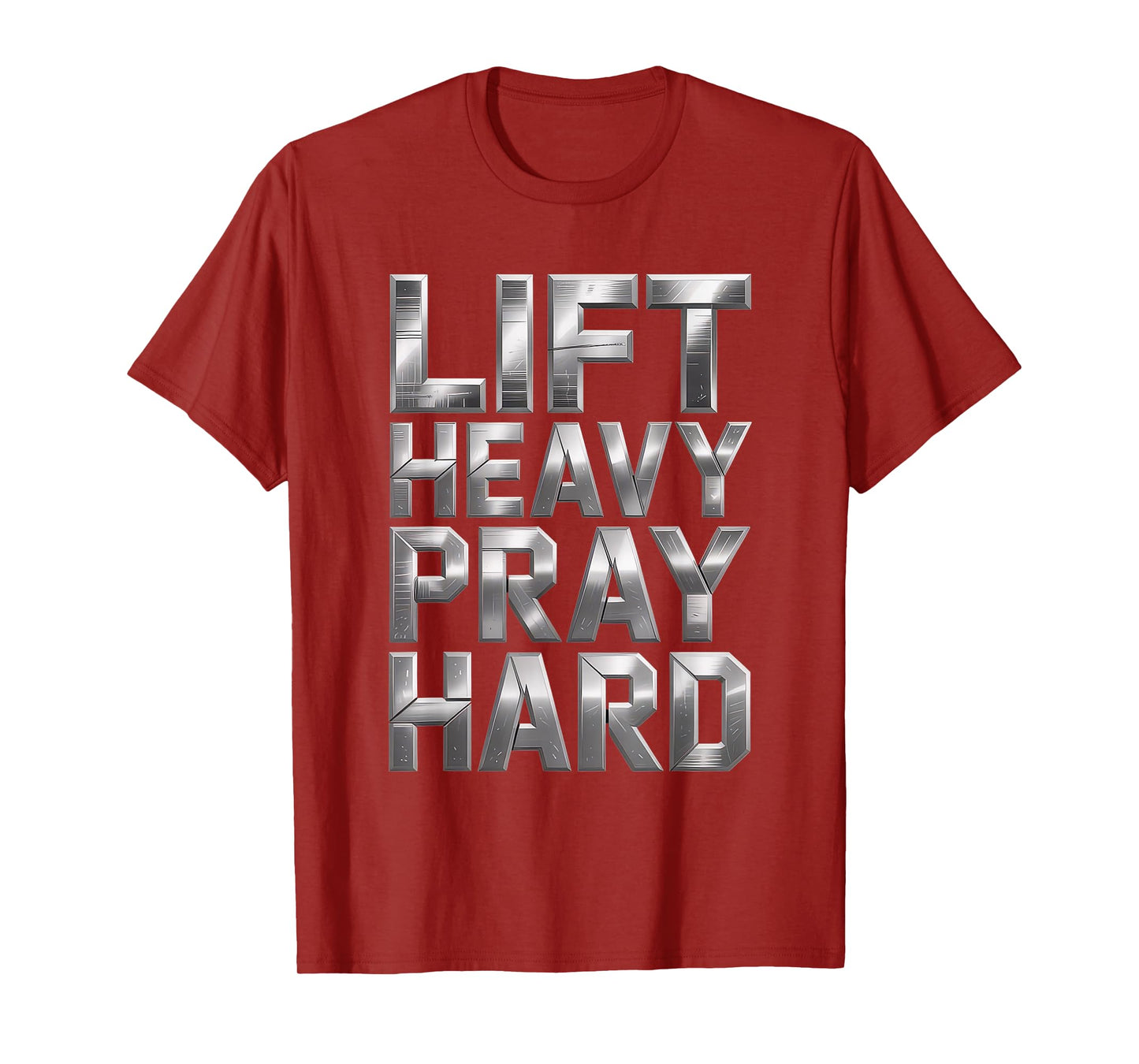 Lift Heavy Pray Hard Tshirt Gym Christian Gift Jesus Faith T-Shirt
