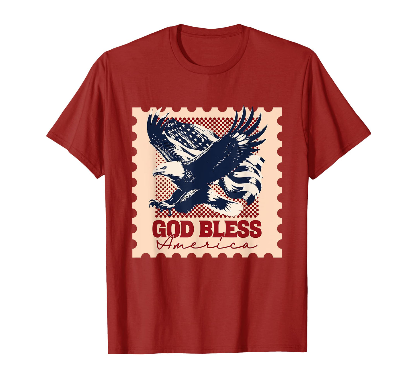 American Flag Stamp T-Shirt