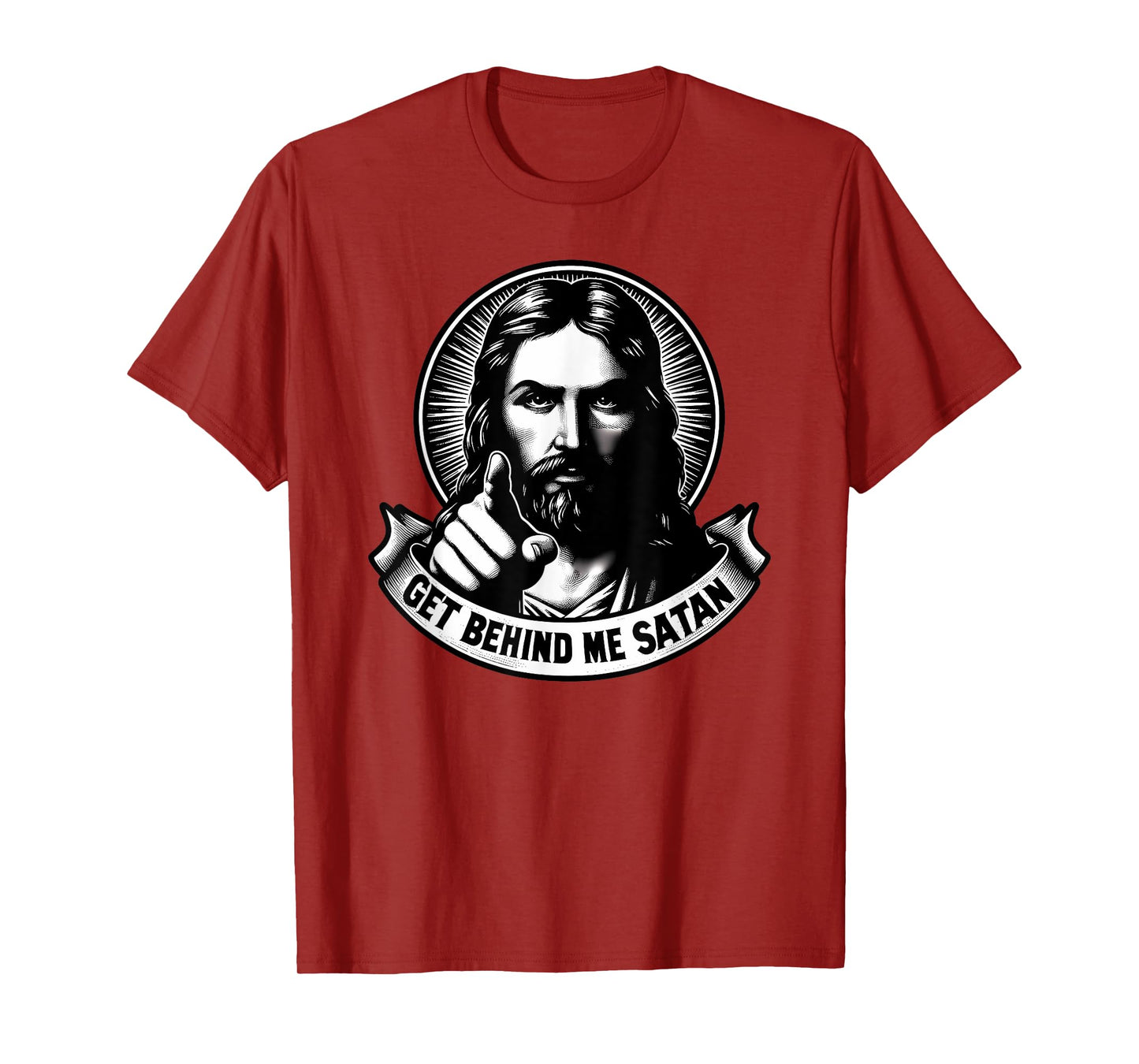 Vintage Matthew 1623 Get Behind Me Satan Jesus Meme T-Shirt