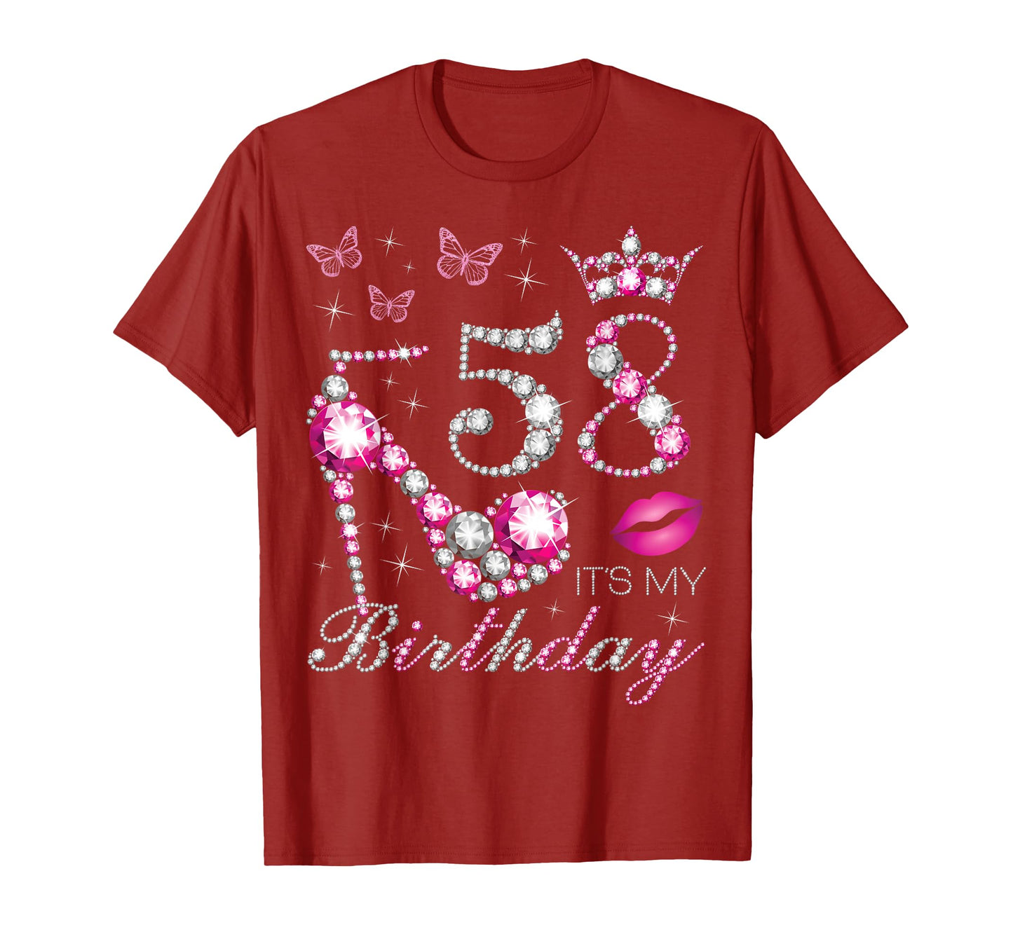 58 It's My Birthday, 58 Years Old, It's My 58th Birthday T-Shirt