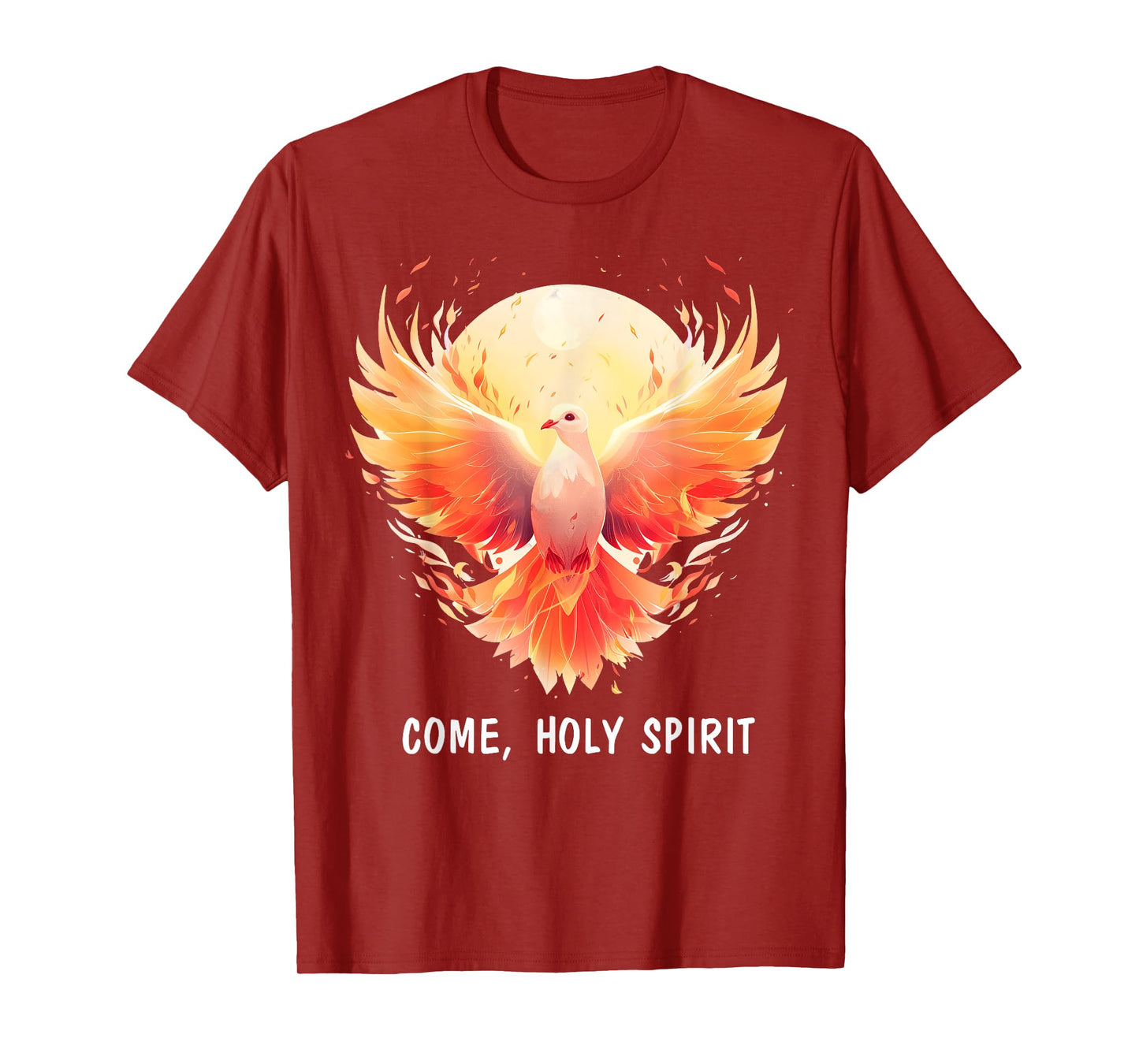 COME HOLY SPIRIT Jesus Christian Dove Pentecost T-Shirt