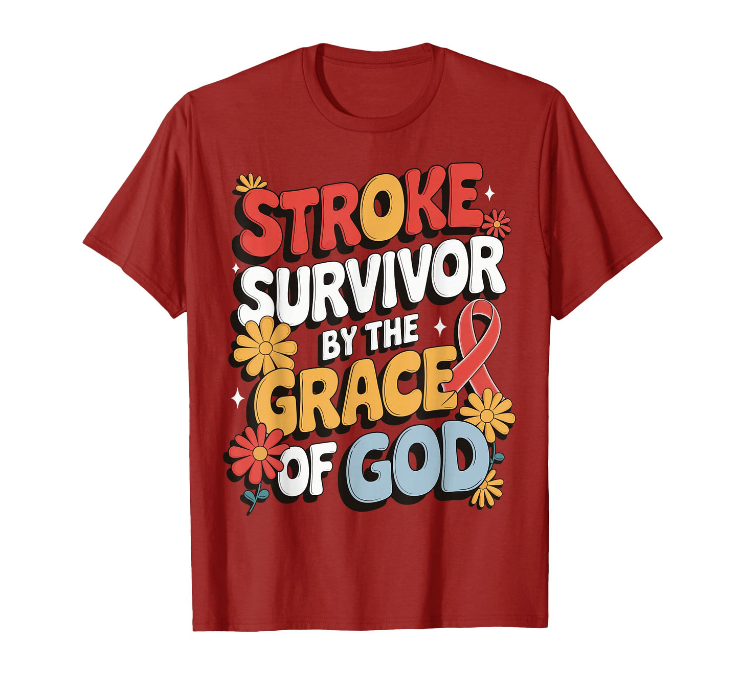 Stroke Survivor By The Grace Of God T-Shirt