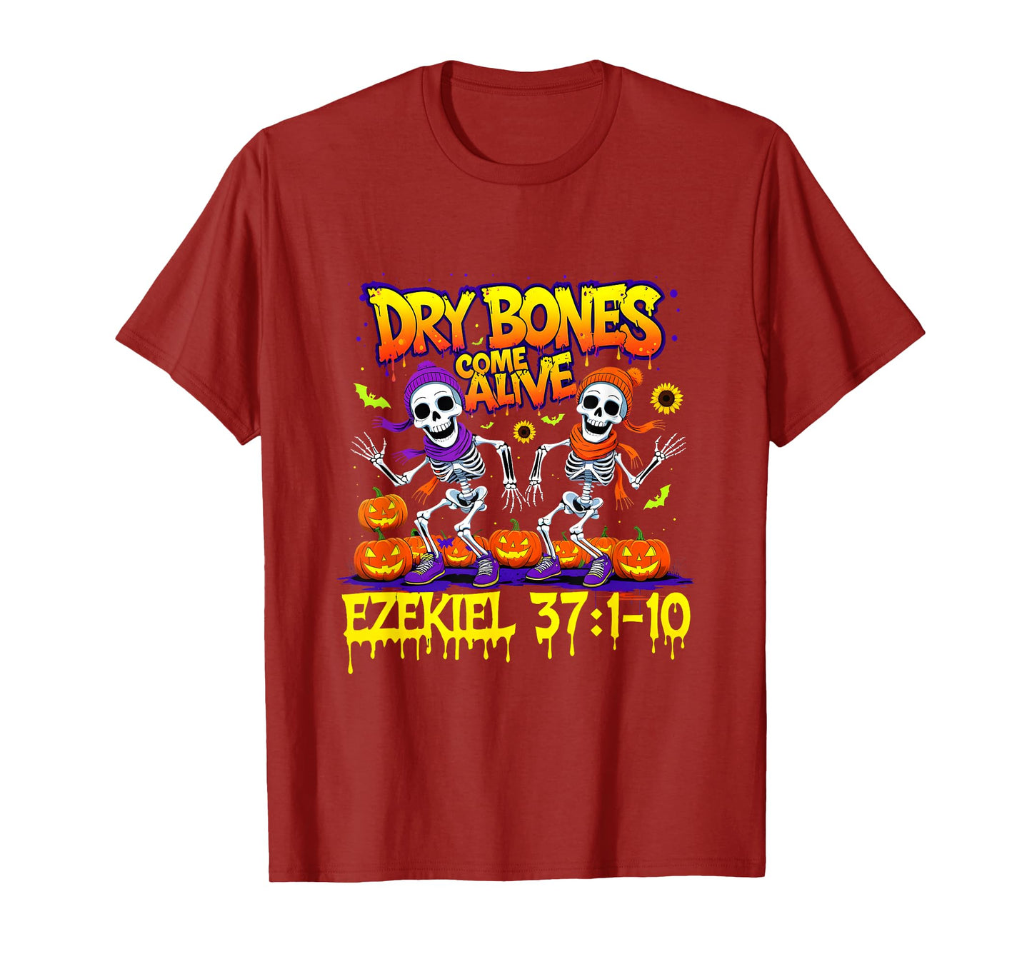 Dry Bones Come Alive Ezekiel 37 Bible Verse Christian T-Shirt