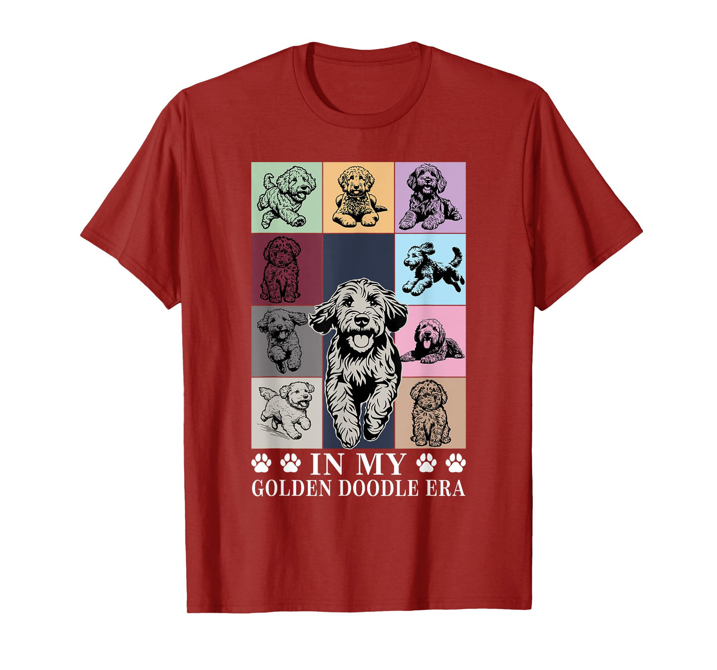 Funny Dog Lovers Quote In My Golden Doodle Era Cool Women T-Shirt