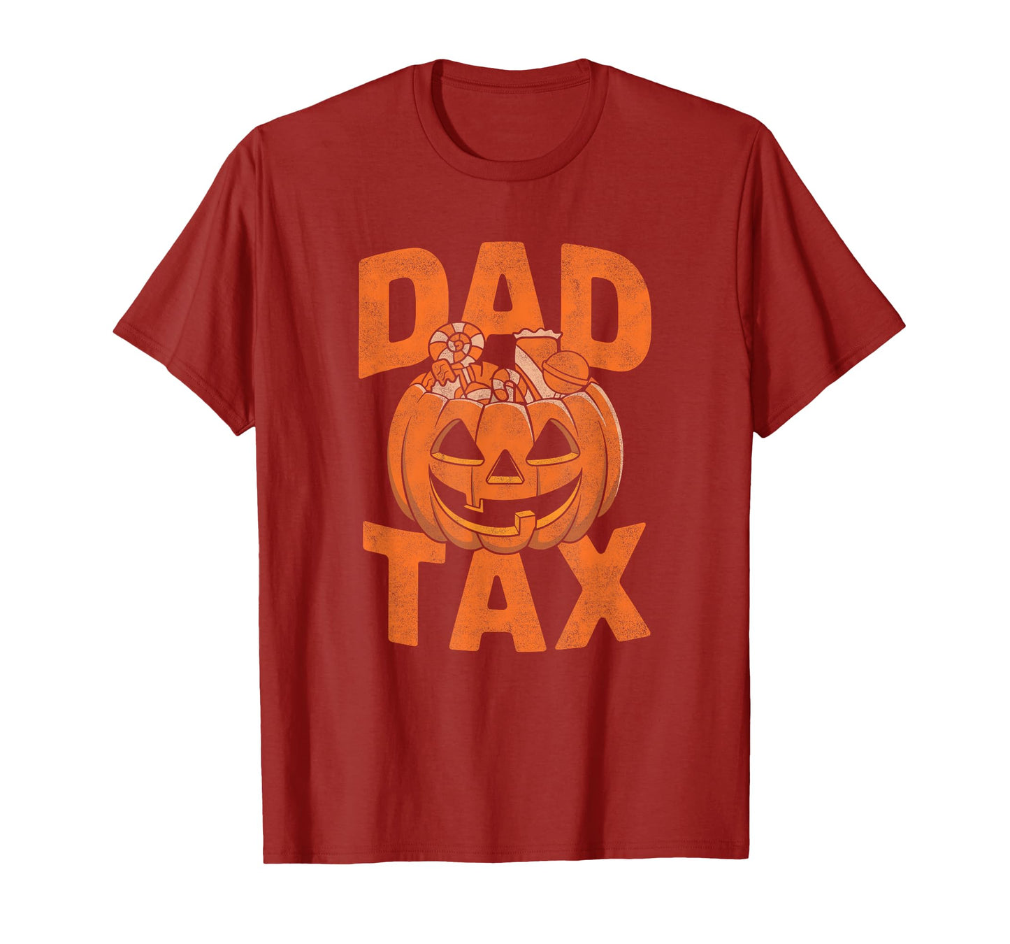 Dad Tax Halloween Pumpkin Candy Funny Family Men Dad Joke T-Shirt