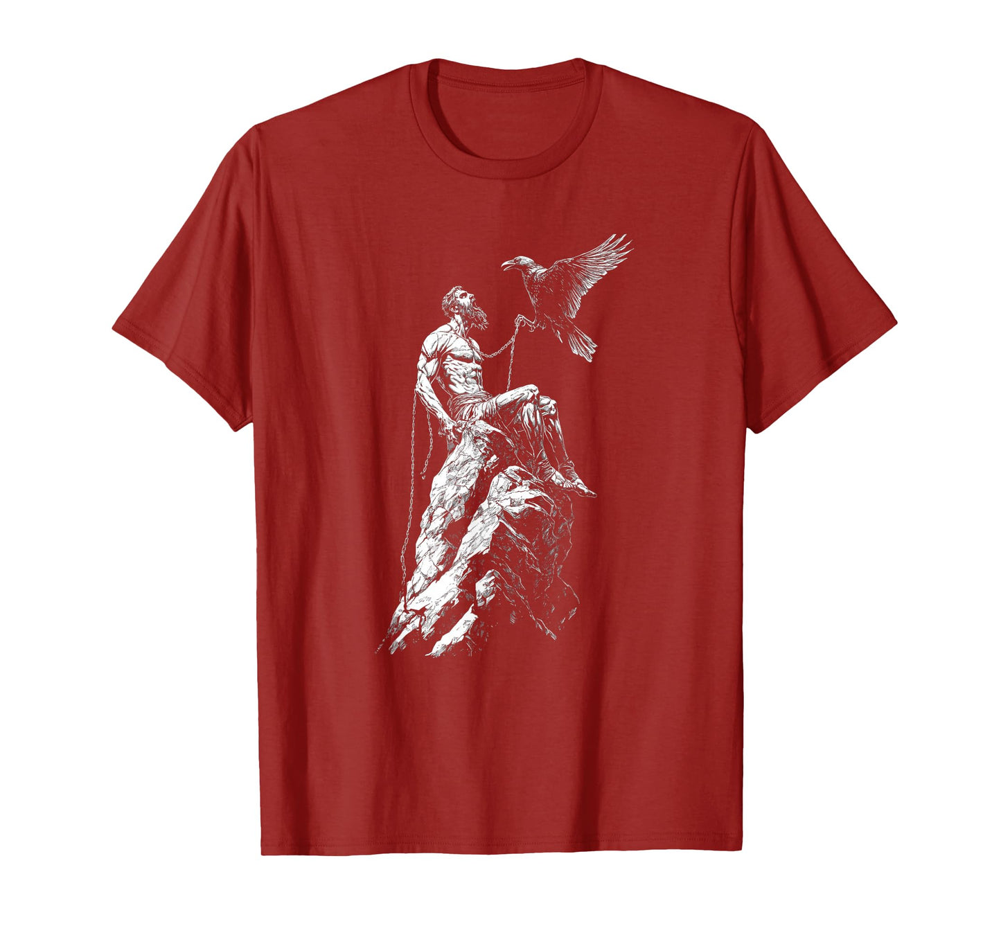 Altrusian Grace Media Prometheus Chained Upon The Mountain, Greek Mythology T-Shirt