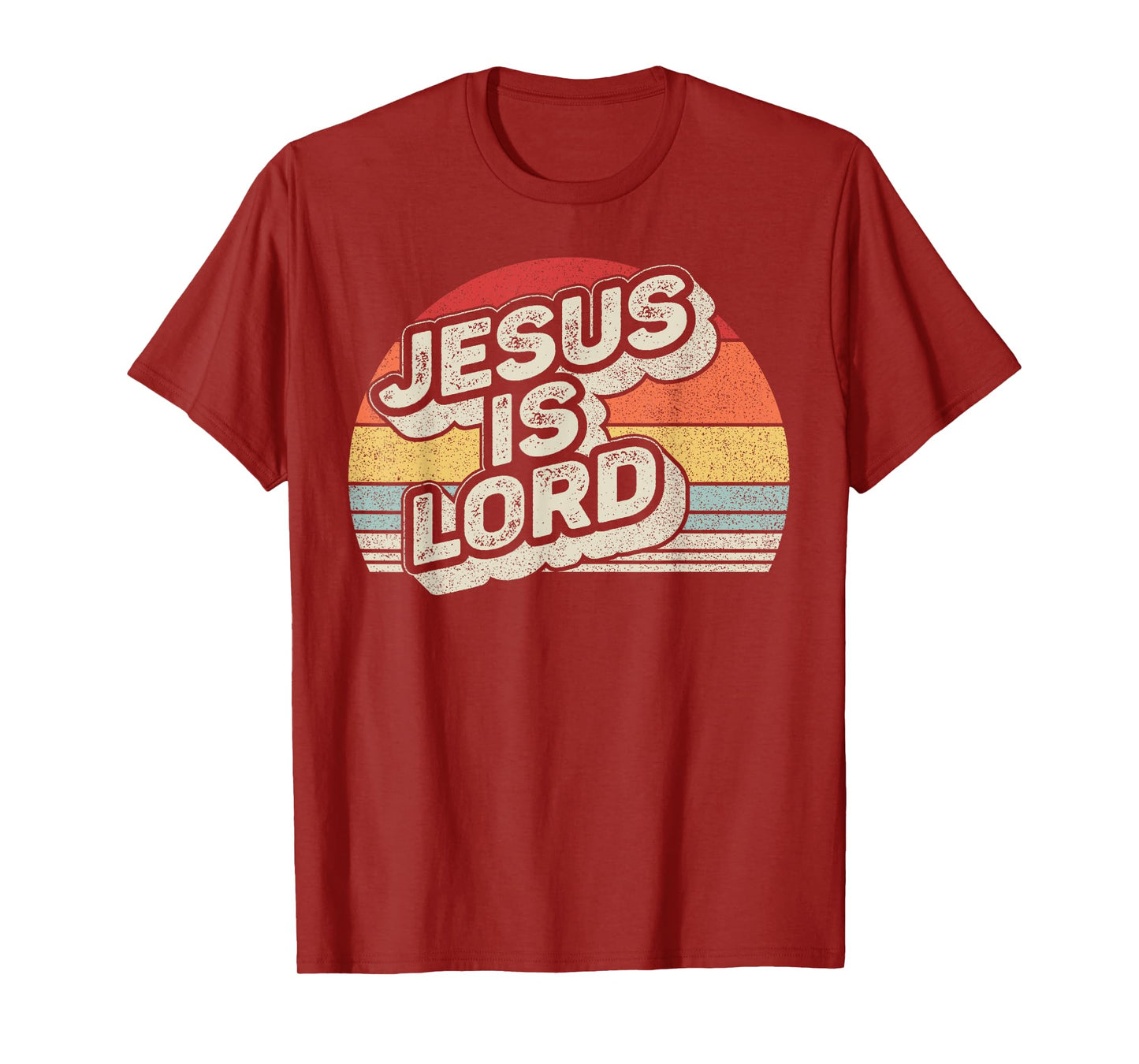 Retro Vintage Jesus Is Lord Christian Faith Christ T-Shirt
