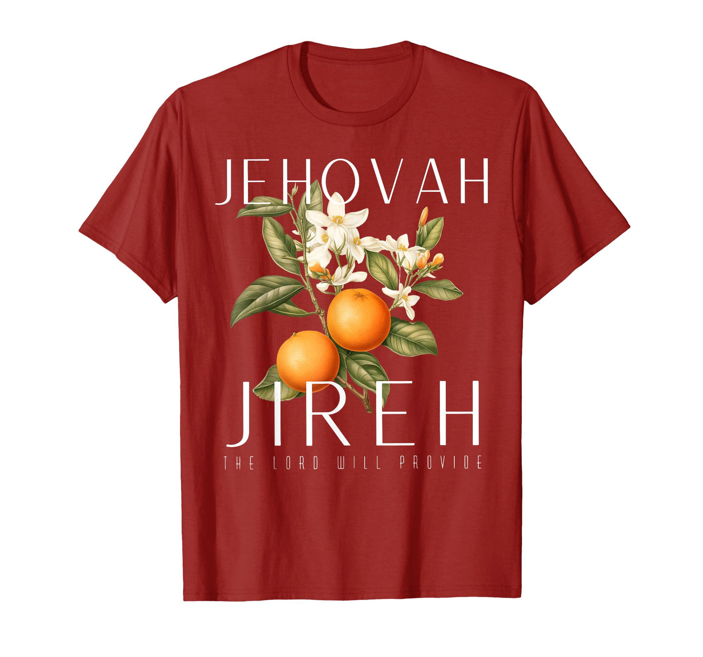 Jehovah Jireh Graphic Christian Jesus Retro Fruit Lemon T-Shirt
